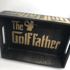 ⚡️The Golf Father distressed graffiti Rocker Box Tray by Midnite 5”x7x2” gift